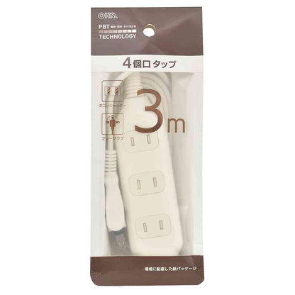 Ohm Electric 4 Outlet Tap 3m HS-T43W22