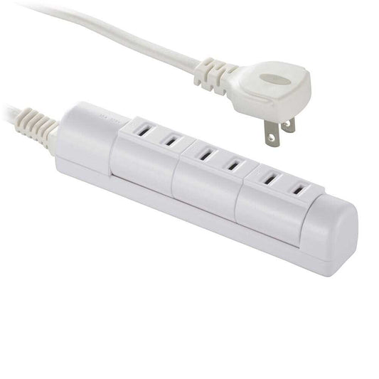 Ohm Electric Rotating Slim Tap 3 Outlets 1.5m