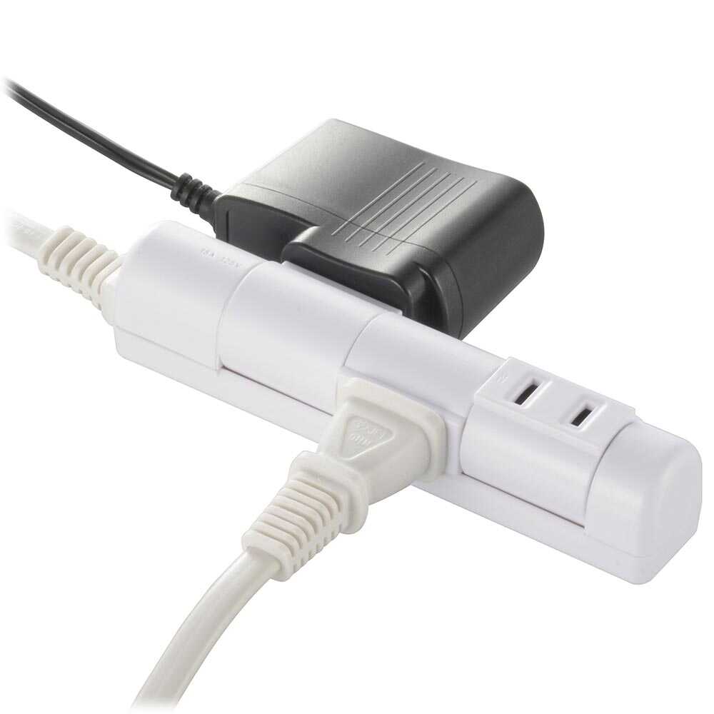Ohm Electric Rotating Slim Tap 3 Outlets 1.5m