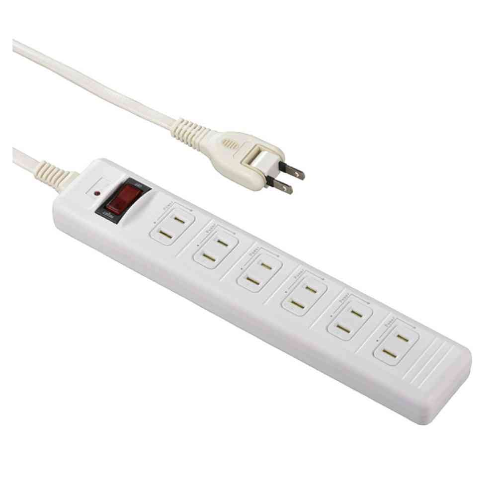 Ohm Electric Smoke Guard Switch Tap 6-Outlet 1m HS-T61HJ3-W
