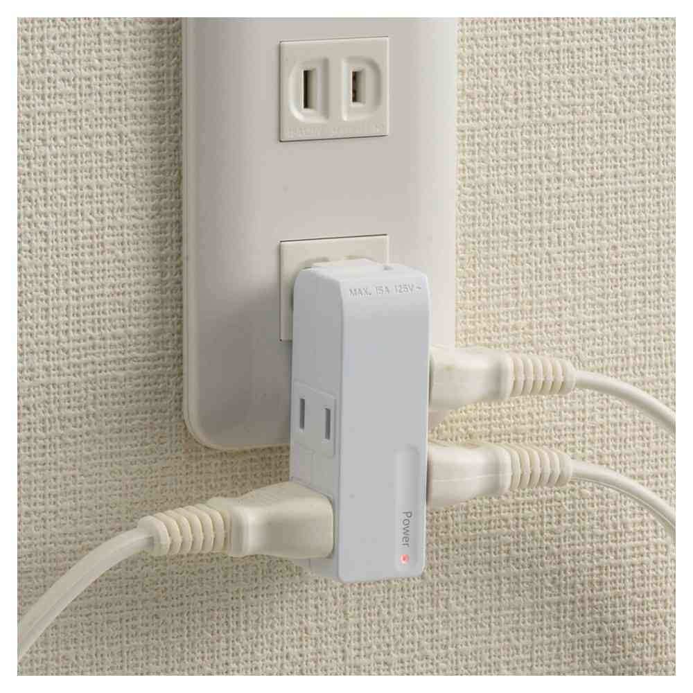 Ohm Electric Smoke Guard Micro Tap 4 Outlets HS-AM4H-W