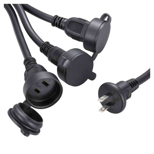 Ohm Electric Rainproof Extension Cord with Cover 2.5m HS-EW3025F3-K