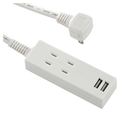 Ohm Electric USB Port Safety Tap 2 Outlets 2m