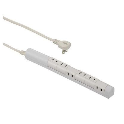 Ohm Electric Rotating Slim Tap 6 Outlets 1.5m