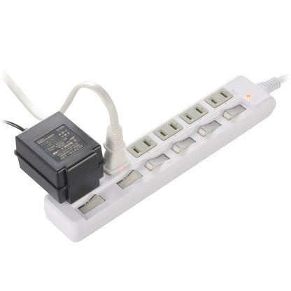 Ohm Electric Smoke Guard Energy Saving Tap Lightning Guard 6 Outlets 2m