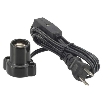Ohm Electric Porcelain Socket E17 with 1.5m Cord and Switch - 1 Piece
