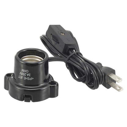 Ohm Electric Ceramic Socket E26 1.5m Cord with Switch 1 Piece