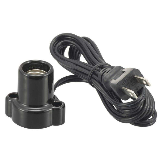 Ohm Electric Porcelain Socket E17 with 1.5m Cord - 1 Piece