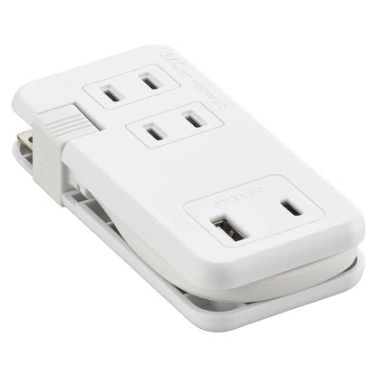 Ohm Electric Mobile USB Tap with Compact Storage HS-A3U1C115E-W