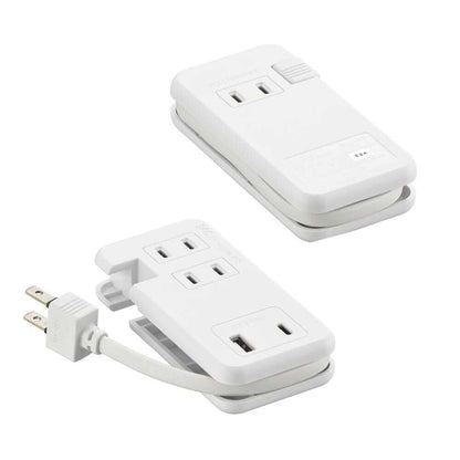 Ohm Electric Mobile USB Tap with Compact Storage HS-A3U1C115E-W