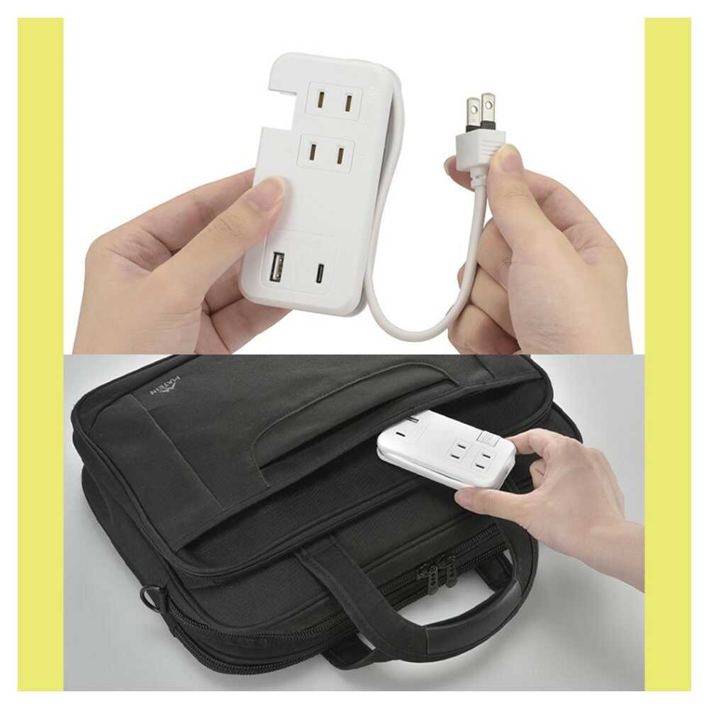 Ohm Electric Mobile USB Tap with Compact Storage HS-A3U1C115E-W