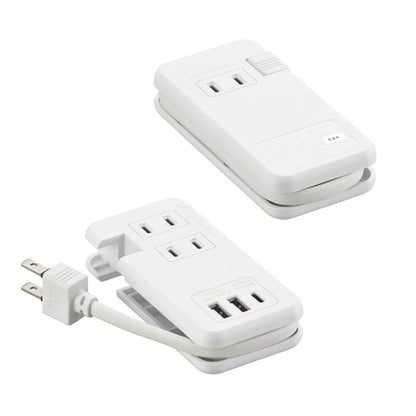 Ohm Electric Mobile USB Tap with Storage PD Compatible HS-A3U2C120E-W