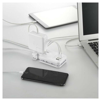 Ohm Electric Mobile USB Tap with Storage PD Compatible HS-A3U2C120E-W