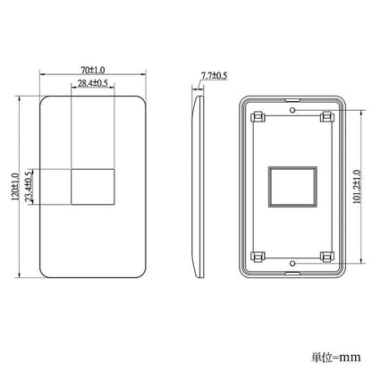 Ohm Electric Standard Plate (1 Piece)
