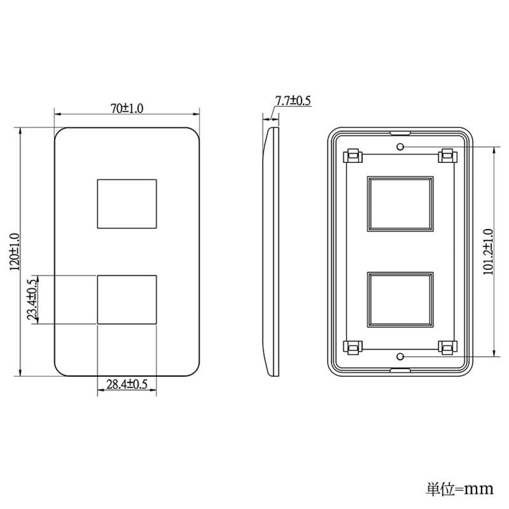 Ohm Electric Standard Plate (2 Pieces)