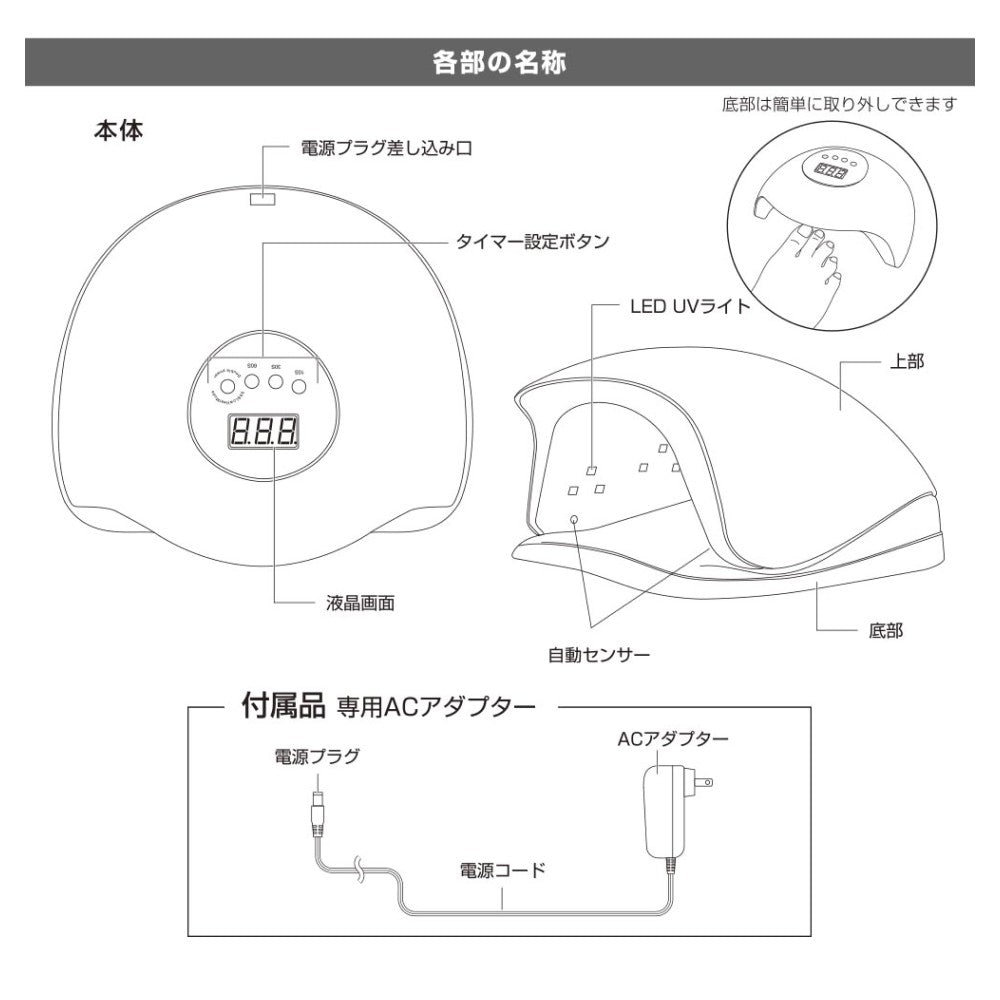 Ohm Electric LCD Nail Light