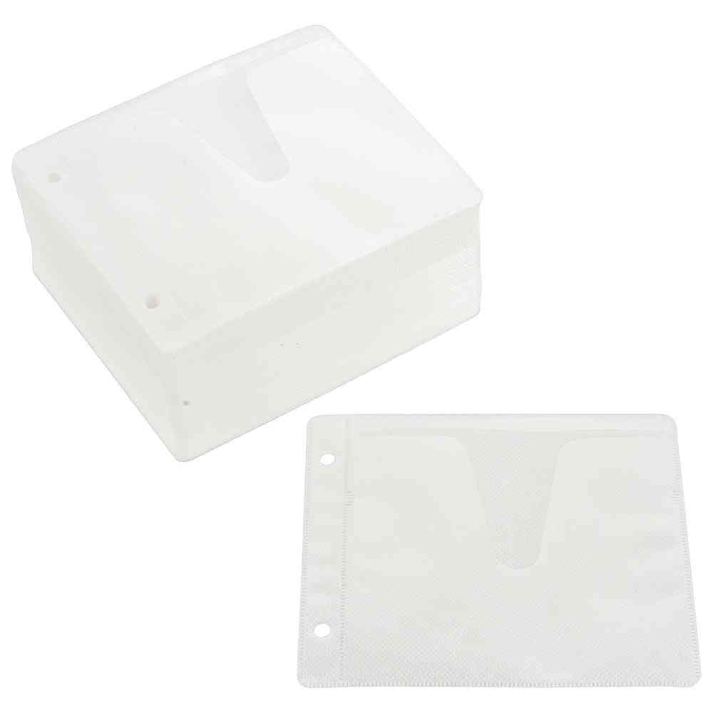 Ohm Electric DVD & CD Non-Woven Fabric Sleeves 100-Pack