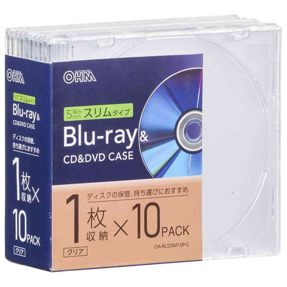 Ohm Electric Blu-ray & CD & DVD Case 10-Pack
