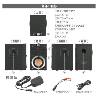 Ohm Electric Integrated 2.1ch Speaker System