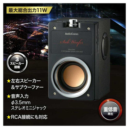 Ohm Electric Integrated 2.1ch Speaker System