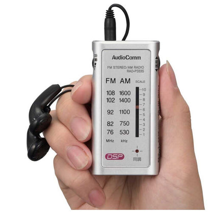 Ohm Electric AudioComm Lighter Size Radio for Earphones