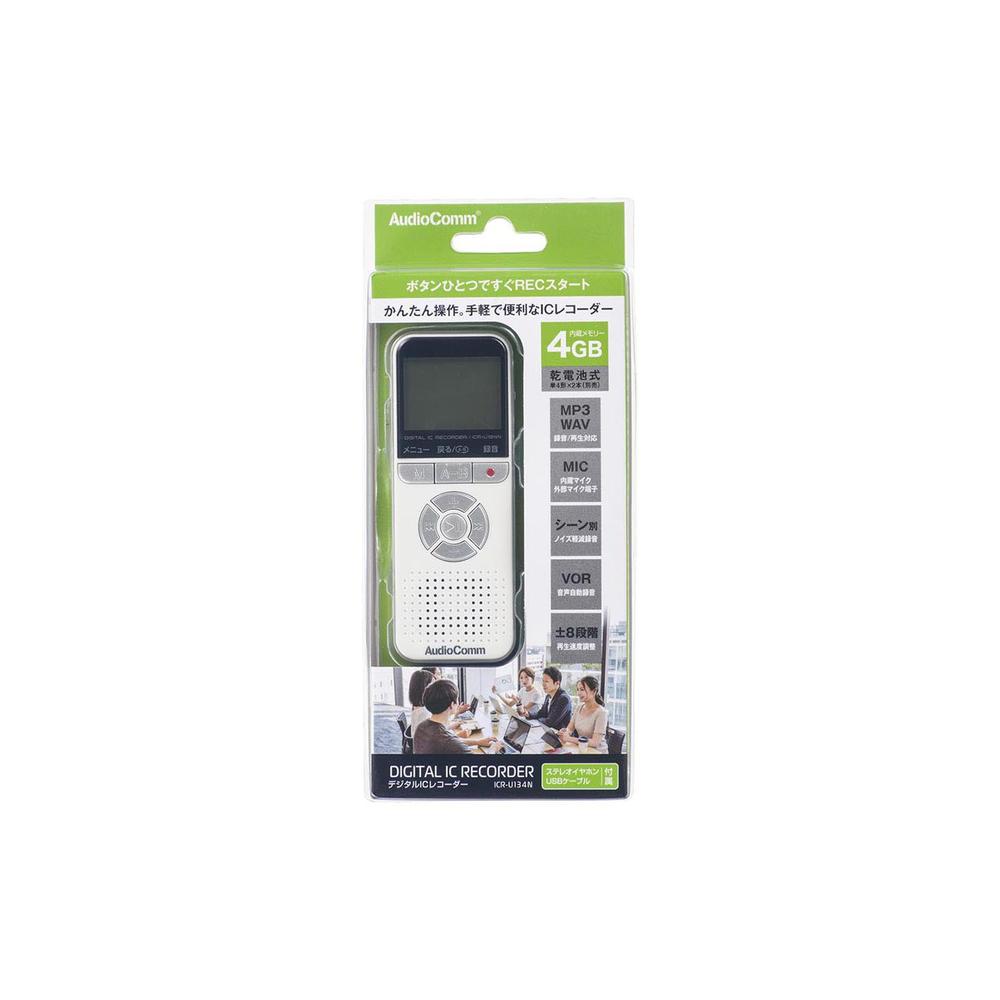 Ohm Electric AudioComm Digital IC Recorder 4GB