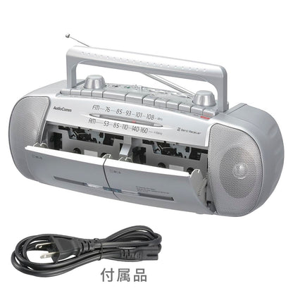 Ohm Electric Double Radio Cassette Recorder AM/FM Stereo