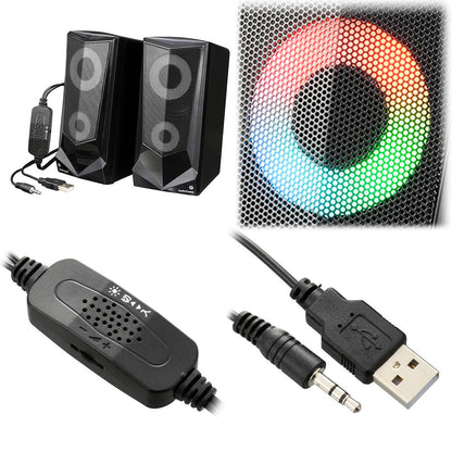 Ohm Electric USB Powered Speaker with LED Illumination