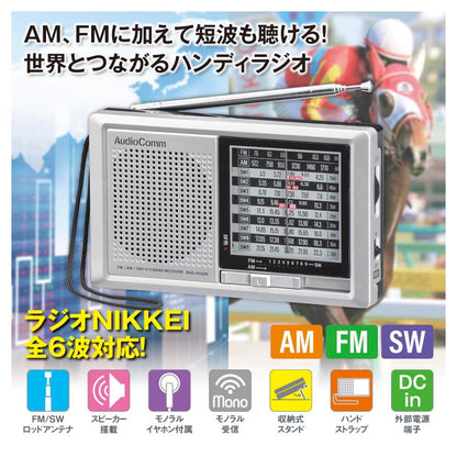 Ohm Electric Handy Shortwave Radio AM/FM/SW1-9