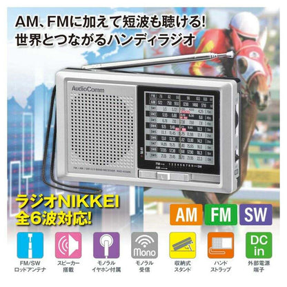 Ohm Electric Handy Shortwave Radio AM/FM/SW1-9