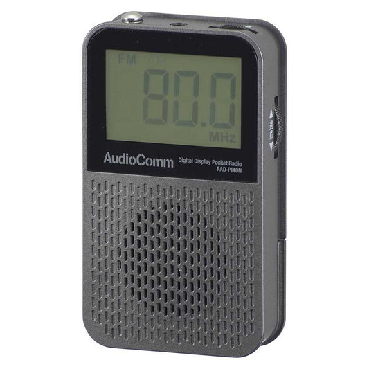 Ohm Electric AudioComm LCD Display Pocket Radio
