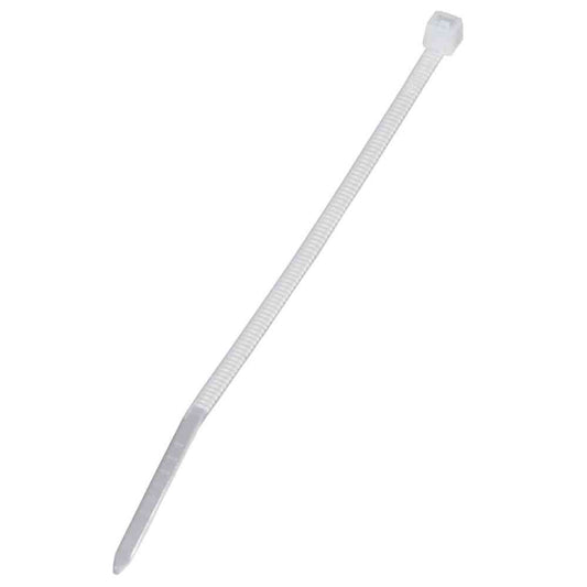 Ohm Electric Lock Tie Indoor Use 100mm White 04-3131 (100 pieces)