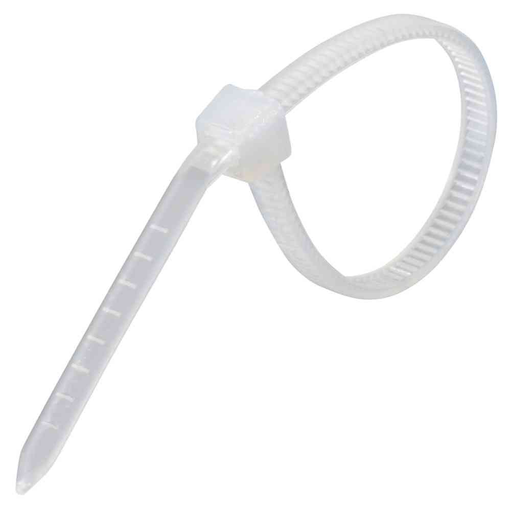 Ohm Electric Lock Tie Indoor Use 100mm White 04-3131 (100 pieces)