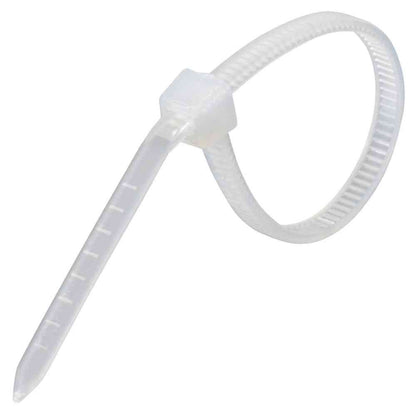 Ohm Electric Lock Tie Indoor Use 100mm White 04-3131 (100 pieces)