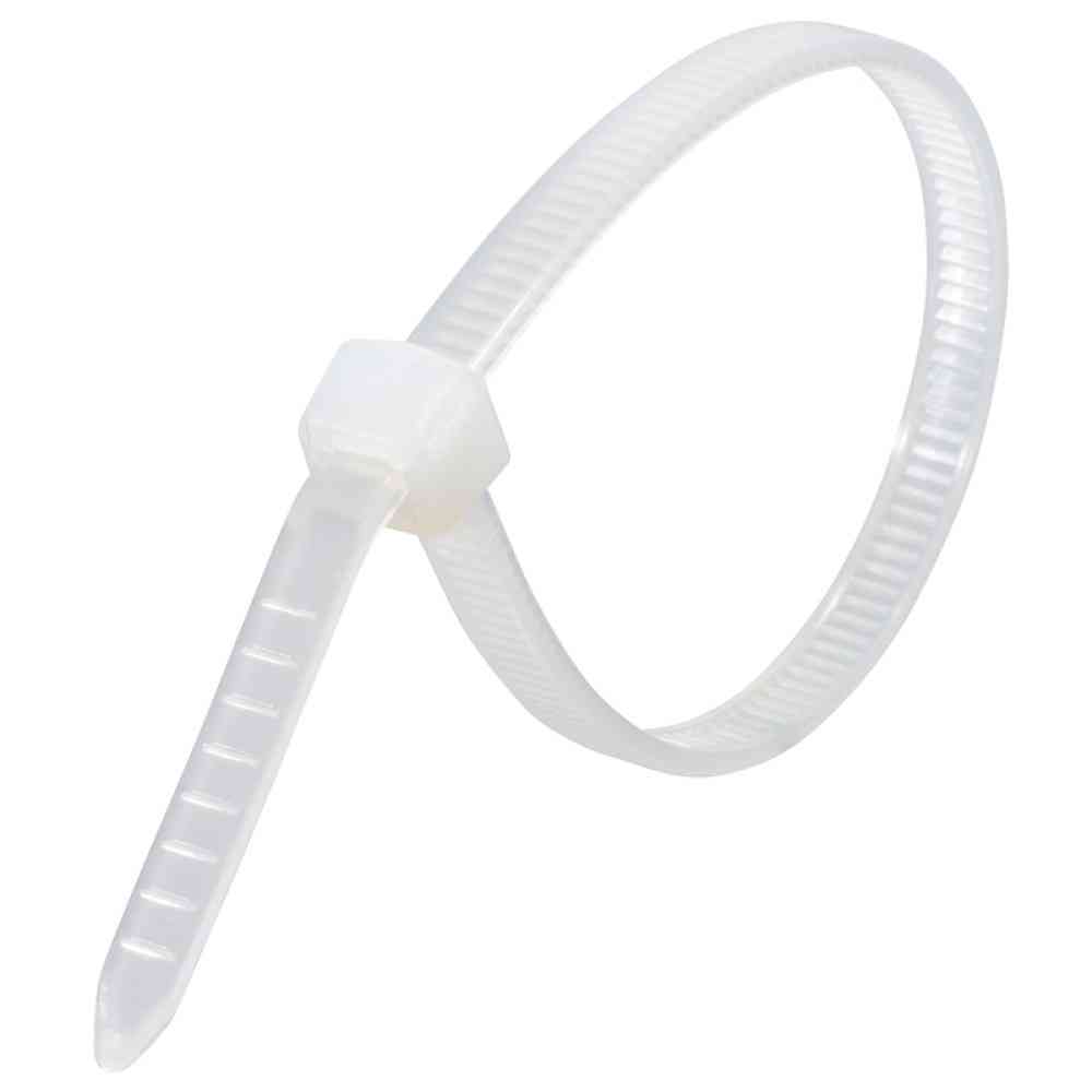 Ohm Electric Lock Tie Indoor Use 150mm White 04-3132 (100 pieces)