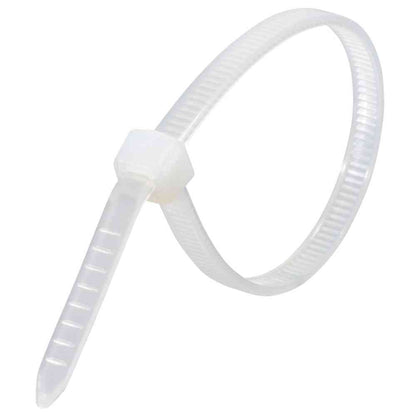 Ohm Electric Lock Tie Indoor Use 150mm White 04-3132 (100 pieces)