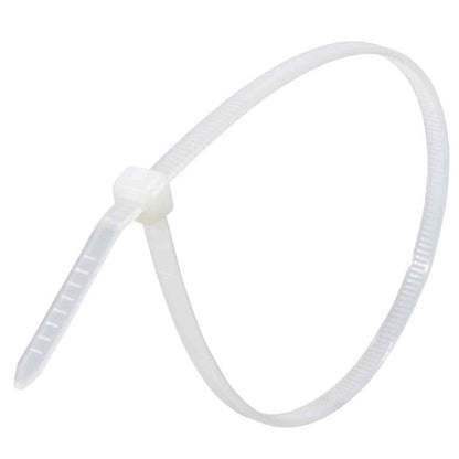 Ohm Electric Lock Tie Indoor Use 250mm White 04-3134 (100 pieces)