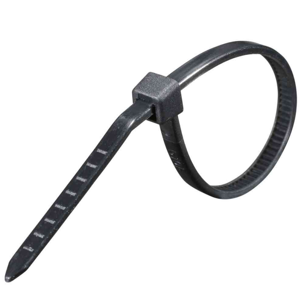 Ohm Electric Lock Tie Weather Resistant 100mm Black 04-3136 (100 pieces)