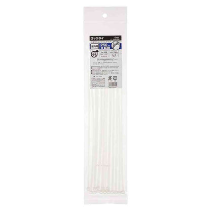 Ohm Electric Lock Tie Indoor Use 250mm White 04-3143 (15 pcs)