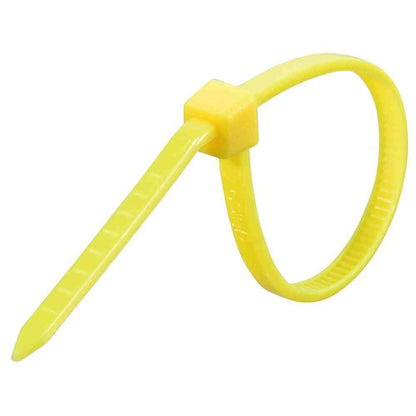 Ohm Electric Color Tie Indoor Use 100mm Yellow 04-3158 (50 pcs)