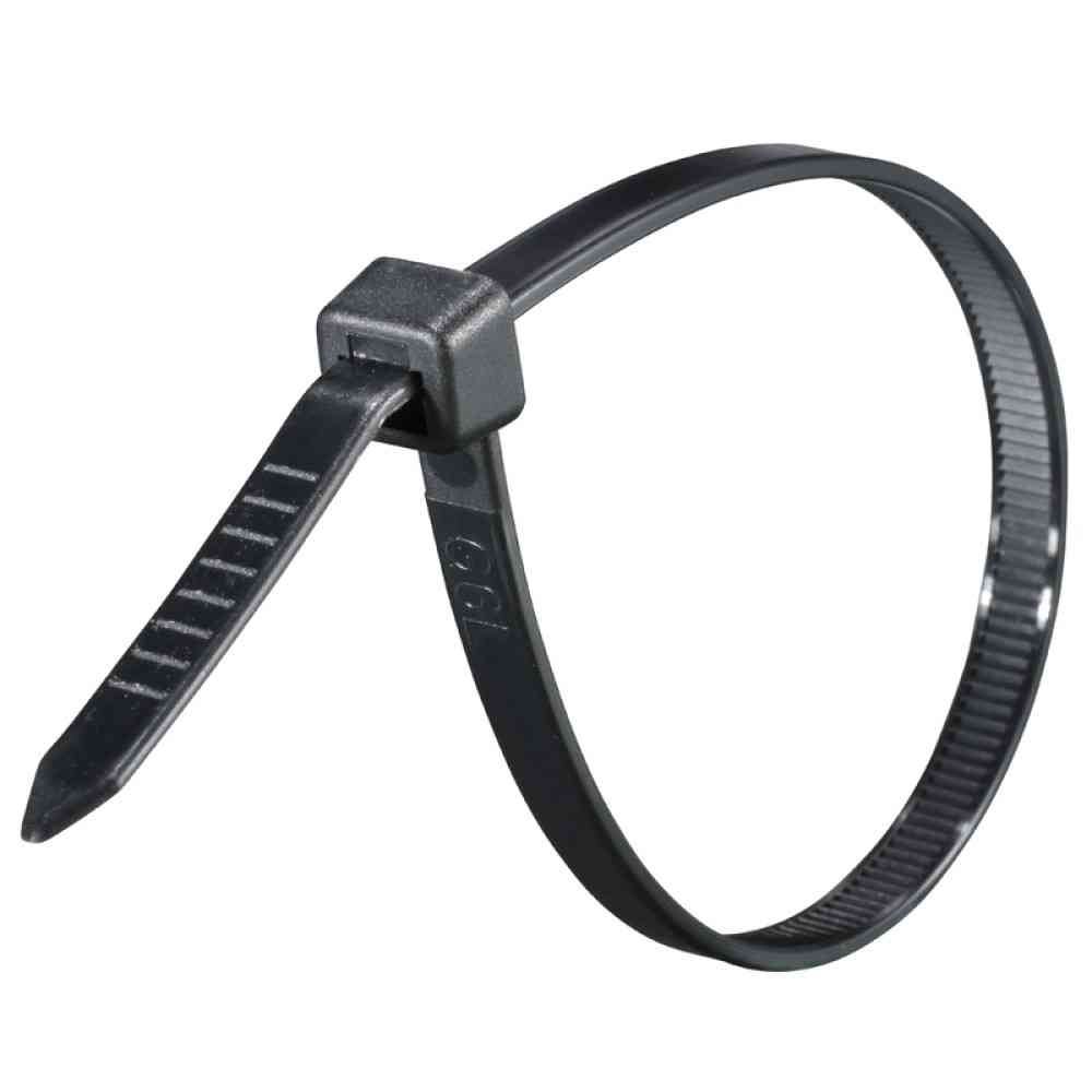 Ohm Electric Wide Tie Weather Resistant 200mm Black 04-3330 (50 pcs)