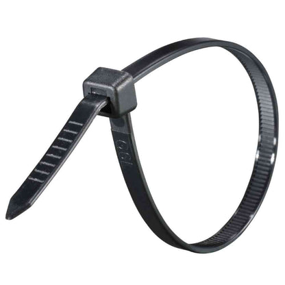 Ohm Electric Wide Tie Weather Resistant 200mm Black 04-3330 (50 pcs)