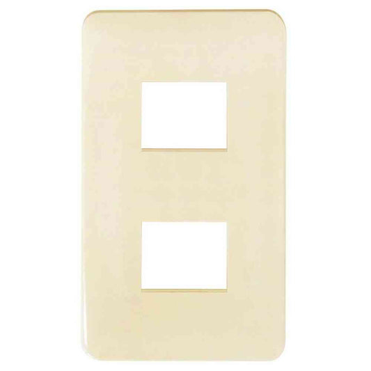 Ohm Electric Embedded Plate for 2 Outlets 04-7283