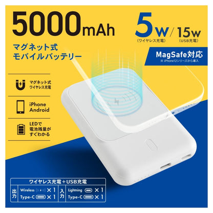 Ohm Electric Magnetic Mobile Battery 5000mAh