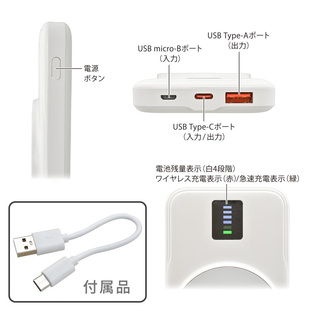 Ohm Electric Magnetic Mobile Battery 10000mAh