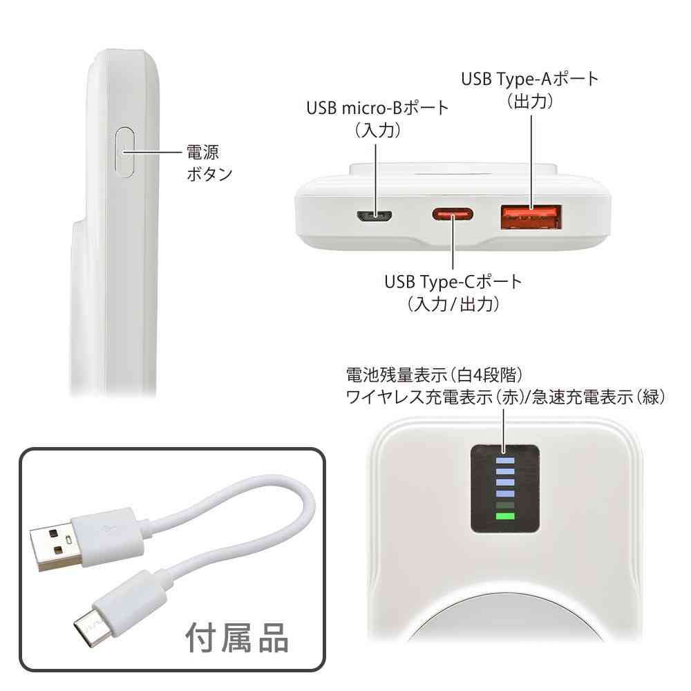 Ohm Electric Magnetic Mobile Battery 10000mAh