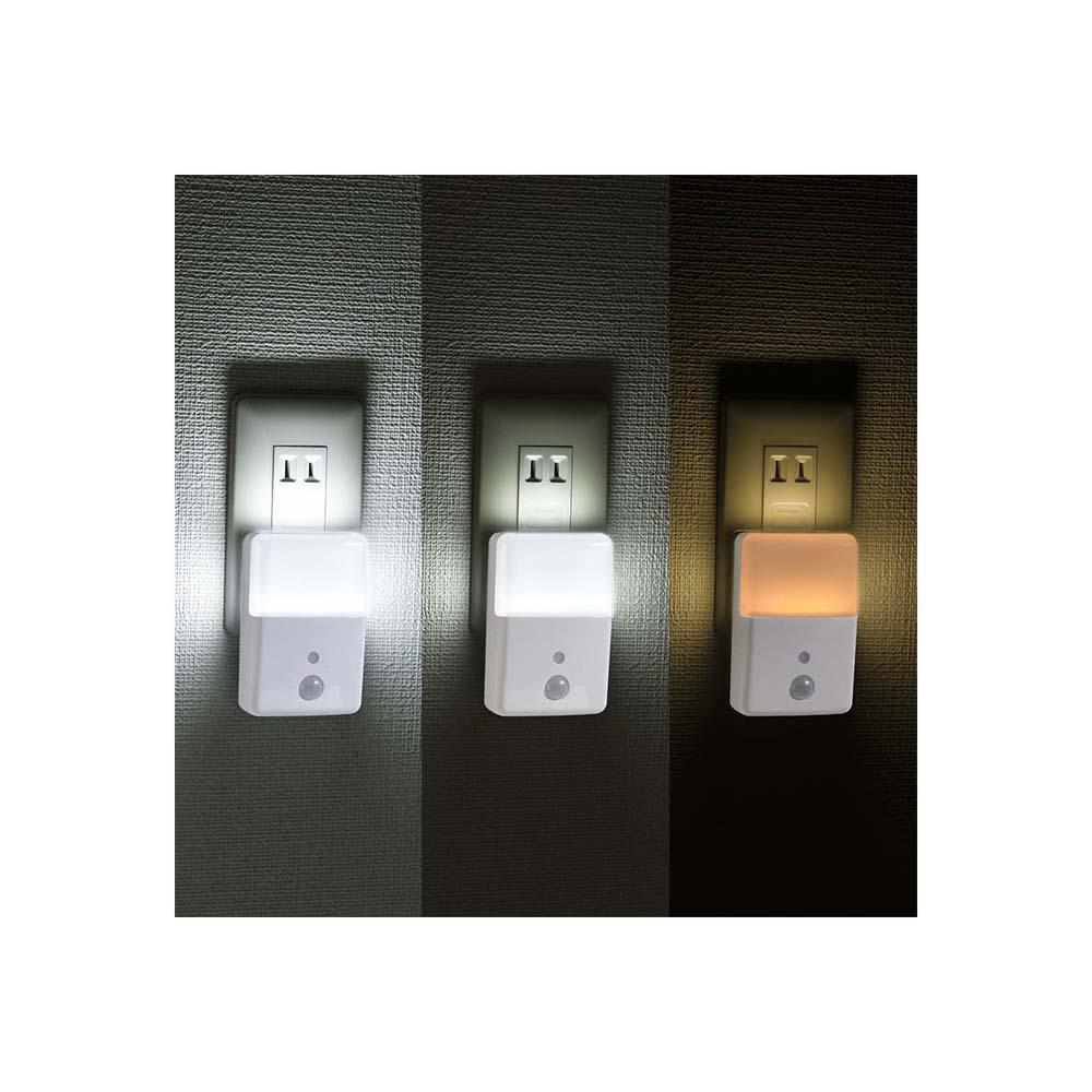 Ohm Electric LED Night Light with Brightness and Motion Sensor Orange/White LED