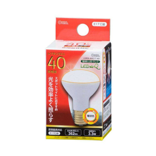 Ohm Electric LED Bulb Mini Reflector E17 Equivalent to 40W