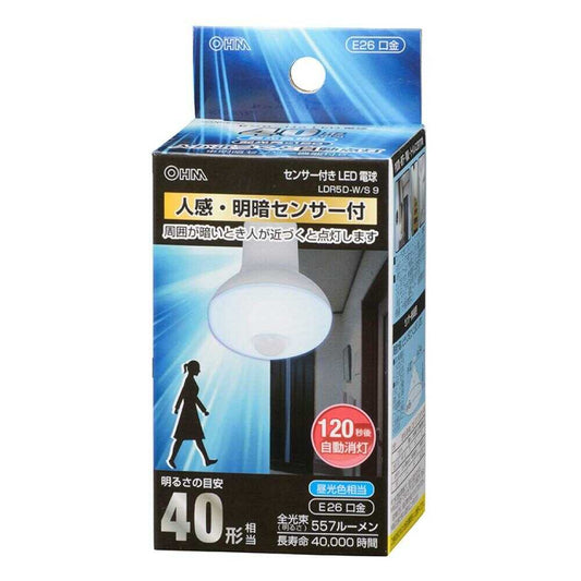 Ohm Electric LED Bulb Reflector Shape E26 Equivalent to 40W with Motion Sensor - 1 Piece