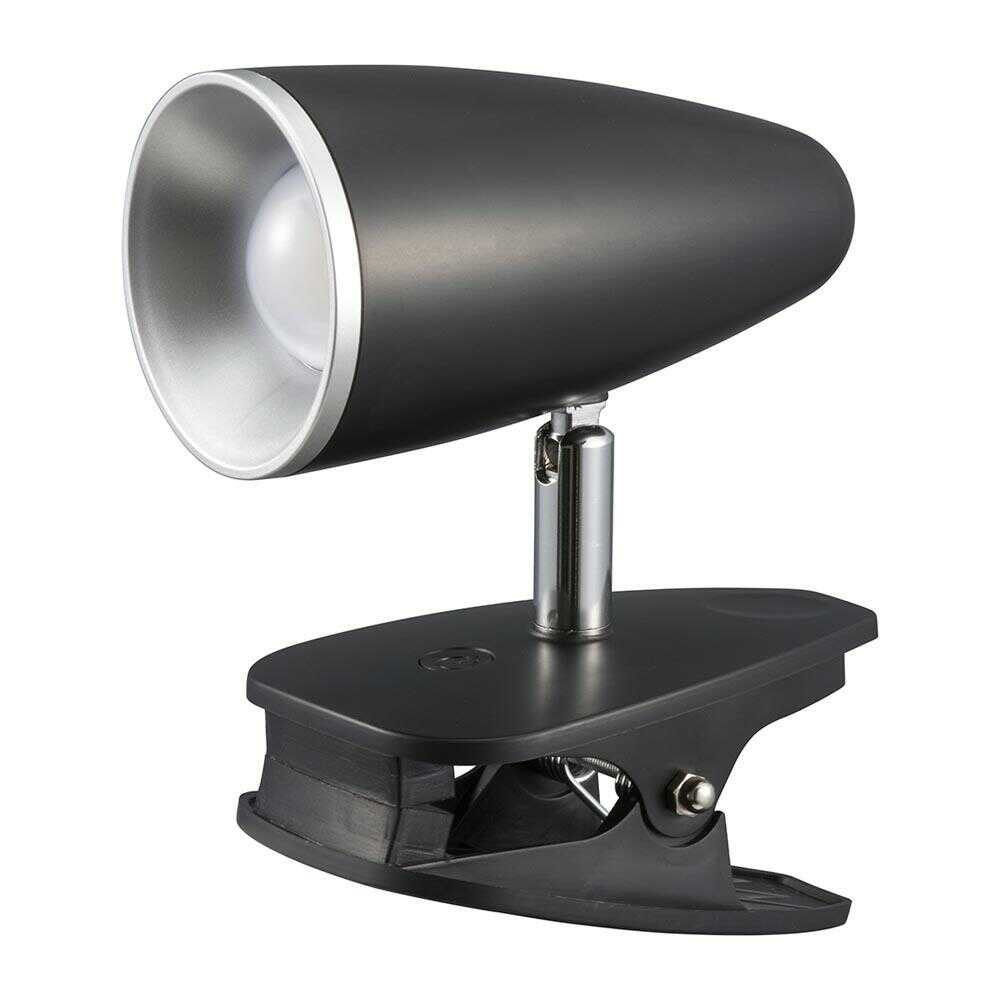 Ohm Electric LED Clip Light Daylight Black